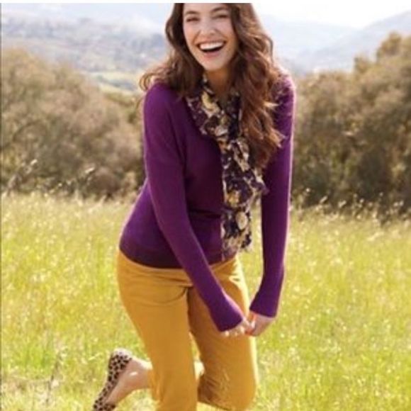 J Crew Matchstick Mustard Yellow Cords - Picture 2 of 12